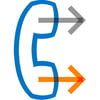Enhanced Call Forwarding illustrated icon of a phone handset