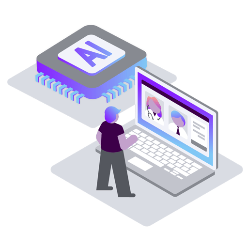 Illustration of AI Hub Video + AI