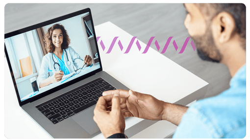 Vonage APIs Healthcare Image of man using telehealth