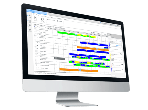 Verint Workforce Screenshot on a Desktop computer