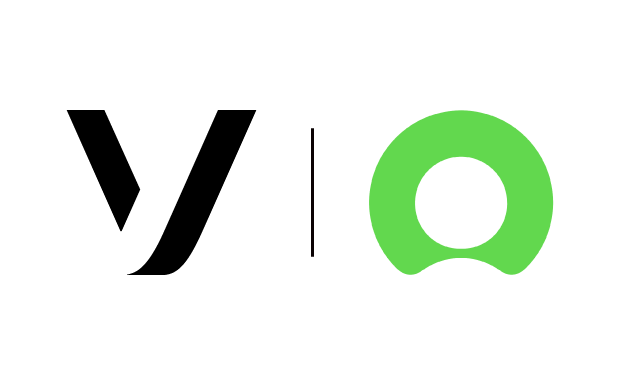 Image of the Vonage V logo, and ServiceNow green logo