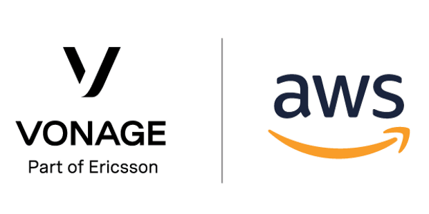 Vonage and AWS logos