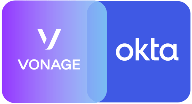 Image of Vonage and Okta logo together