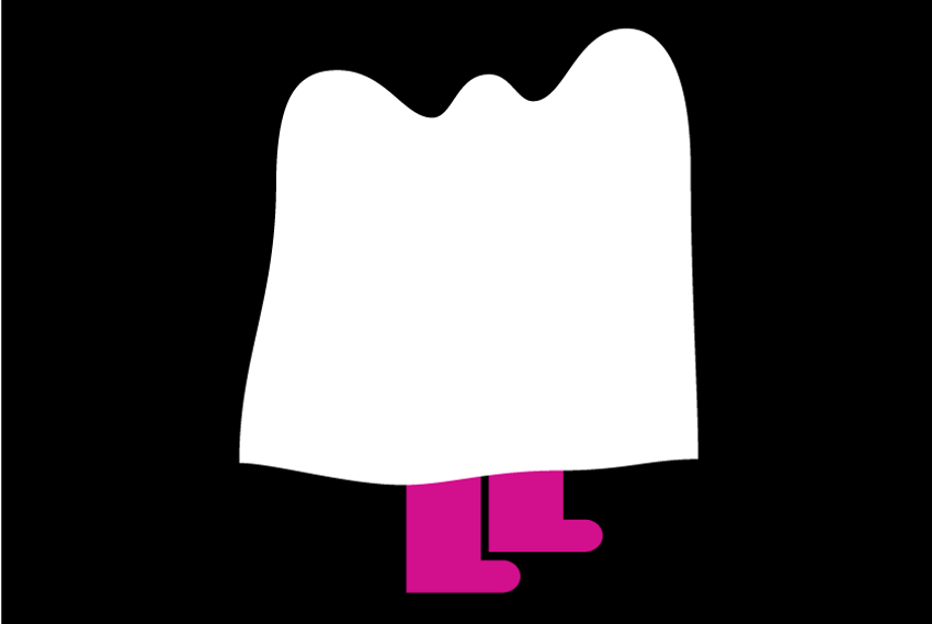 Ghost Calls Blog Header Image Illustration of person with a white sheet over their head and arms spread, like a kid's Halloween ghost costume
