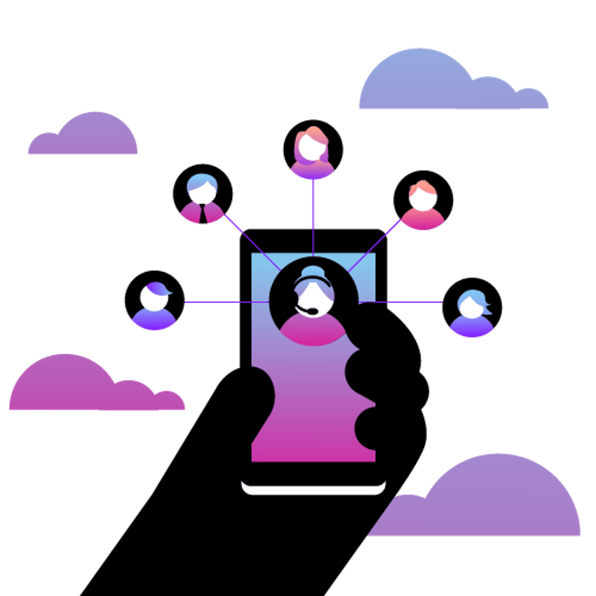 What Type of Telephone Can Handle Multiple Calls at Once? Illustration of a telephone with multiple calls happening at once