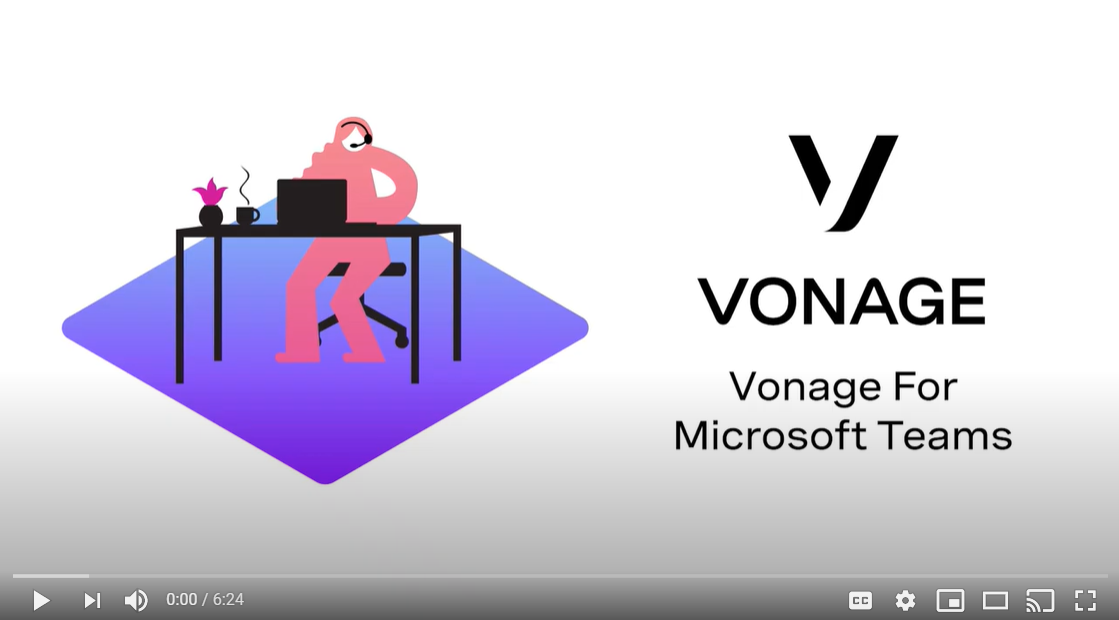 See the power of VBC for Teams Vonage for Microsoft Teams Video Cover Slide