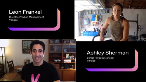 Leon Frankel/Ashley Sherman video image Photos of Leon Frankel and Ashley Sherman taken from their Adventures in Working From video
